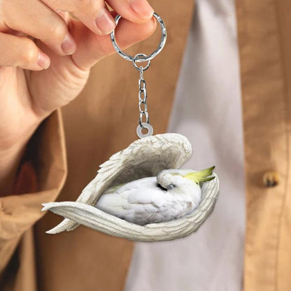 Sleeping Angel Acrylic Keychain Cockatoo SA209