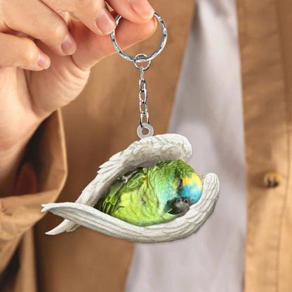 Sleeping Angel Acrylic Keychain Parrot SA239