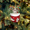 Ragdoll Cat In Snow Pocket Christmas Ornament SP196