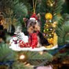 Yorkshire Terrier Christmas Ornament SM004