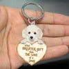 Poodle What Greater Gift Than The Love Of A Dog Acrylic Keychain GG059