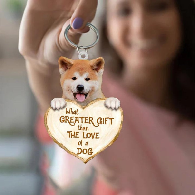 Shiba Inu What Greater Gift Than The Love Of A Dog Acrylic Keychain GG103