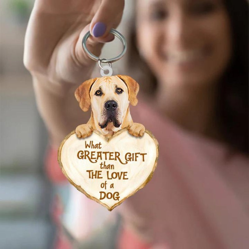 Boerboel What Greater Gift Than The Love Of A Dog Acrylic Keychain GG120