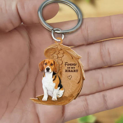 Beagle Forever In My Heart Acrylic Keychain FK013