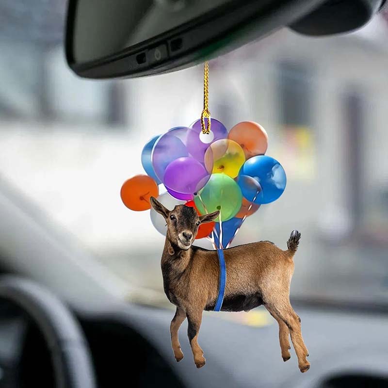 Goat Fly With Bubbles Car Hanging Ornament BC069