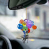 Greyhound Fly With Bubbles Car Hanging Ornament BC071