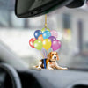 Beagle Fly With Bubbles Car Hanging Ornament BC092
