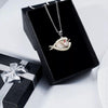 Chihuahua Sleeping Angel Stainless Steel Necklace SN018