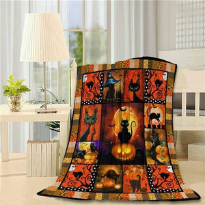 Black Cat G004 Halloween Blanket