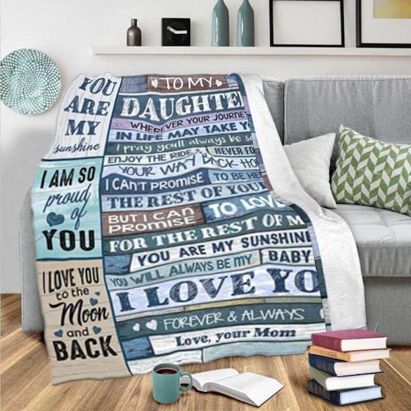 My Love For You Is Forever Fleece Quilt