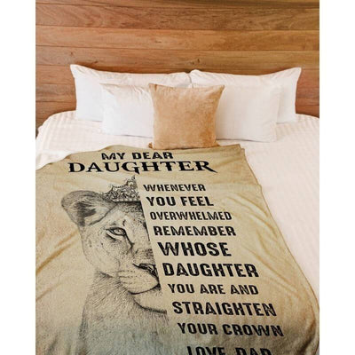 To My Daughter - Remember Whose Daughter You Are - F021 - Fleece Blanket