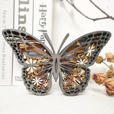 Monarch Butterfly Carving Handcraft Gift