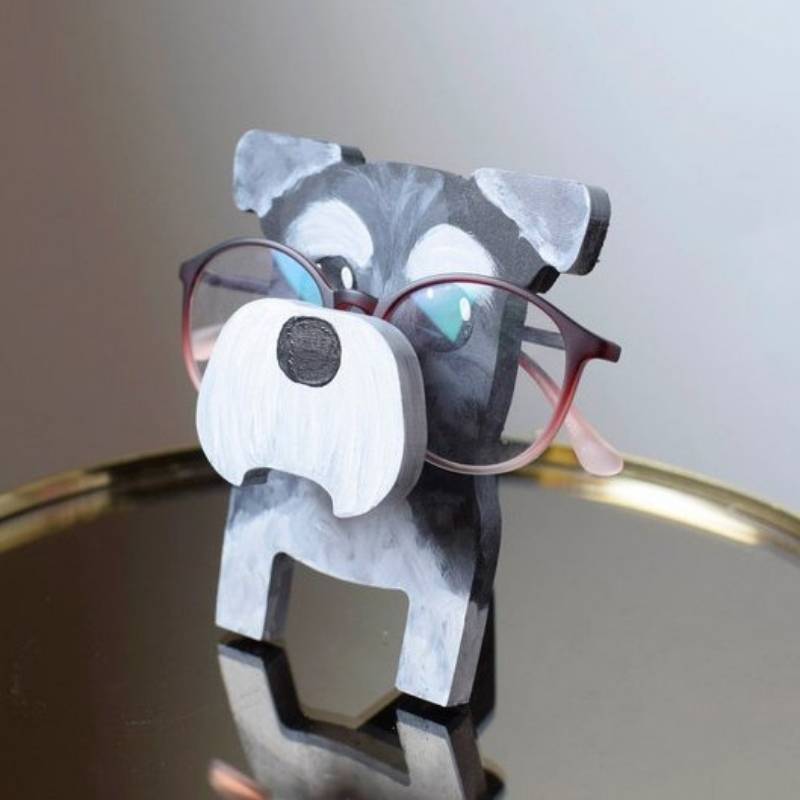 Handmade  Glasses Stand Schnauzer