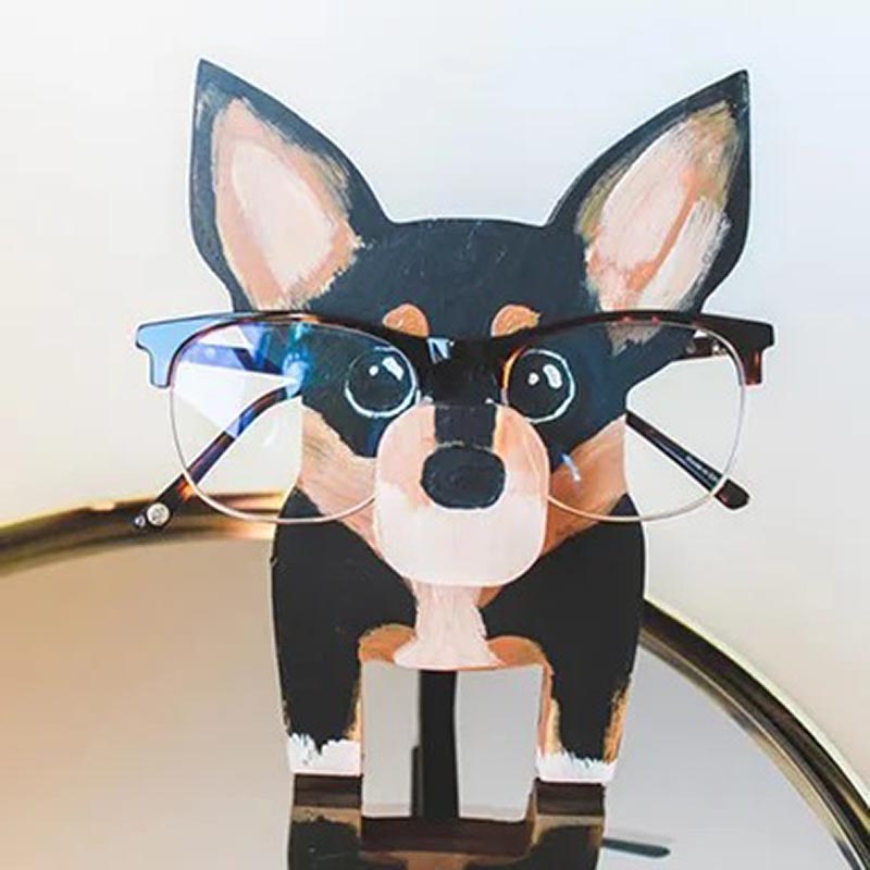 Handmade Glasses Stand Lovely Pinscher