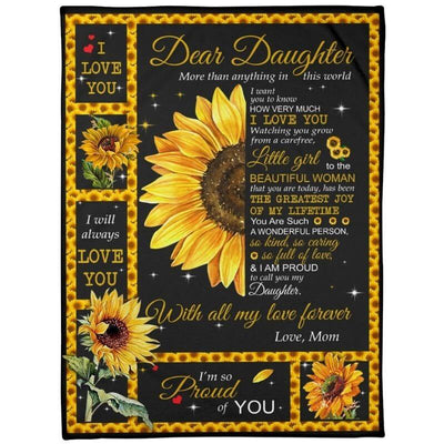 To My Daughter - With All My Love Forever - F020 - Fleece Blanket