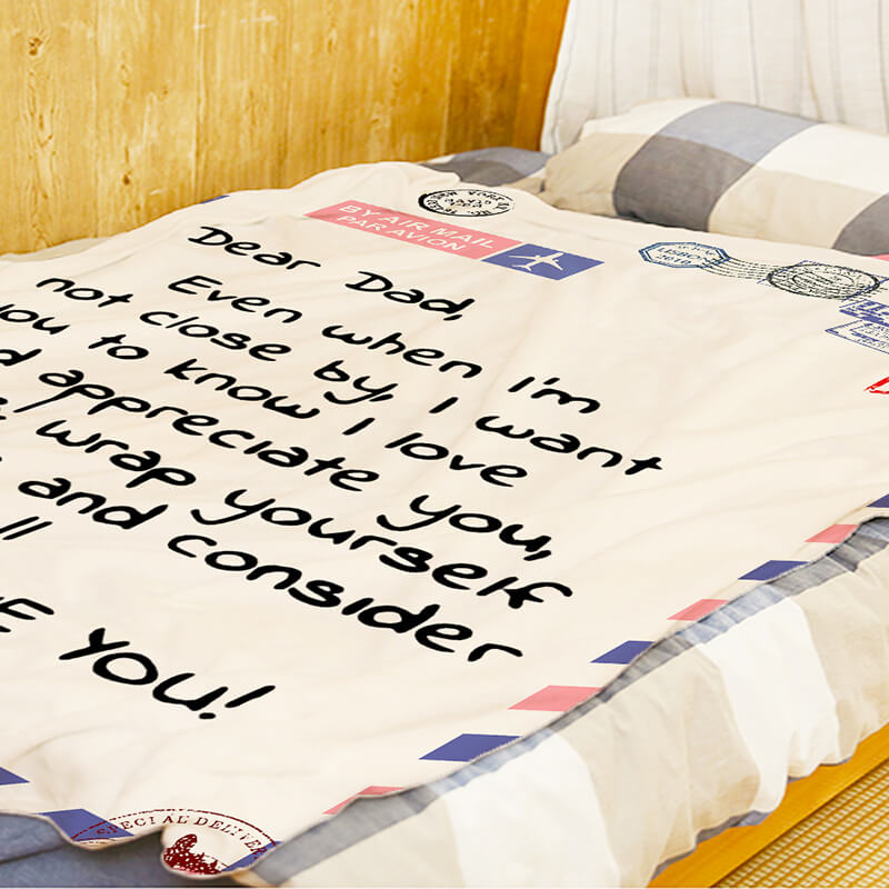 Dear Dad - I Love You - B141 - Premium Blanket