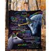 To My Daughter - From Dad - Unicorn A318 - Premium Blanket