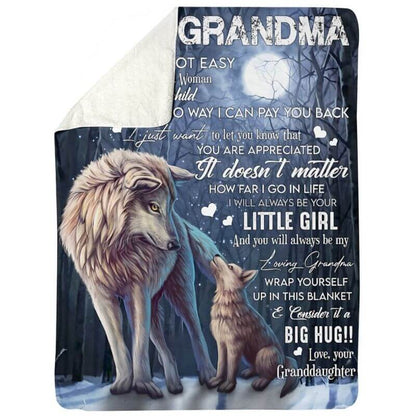 To My Grandma - From Granddaughter - A371 - Premium Blanket