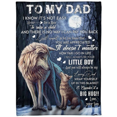 To My Dad - From Son  - A371 - Premium Blanket