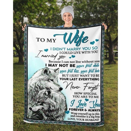 To My Wife - Never Forget - A245 - Fleece Blanket