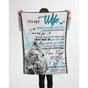 To My Wife - Never Forget - A245 - Fleece Blanket