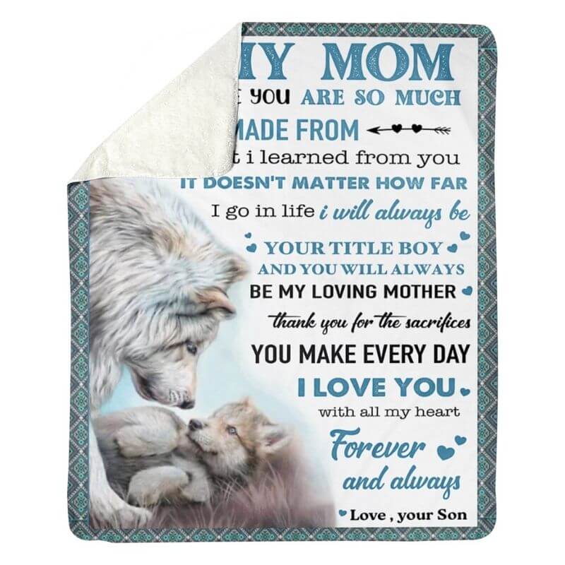 To My Mom - From Son  - A372 - Premium Blanket