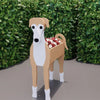Yellow Greyhound Dog Planter AP088
