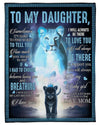 To My Daughter - From Mom - Lion Love G003 - Fleece Blanket
